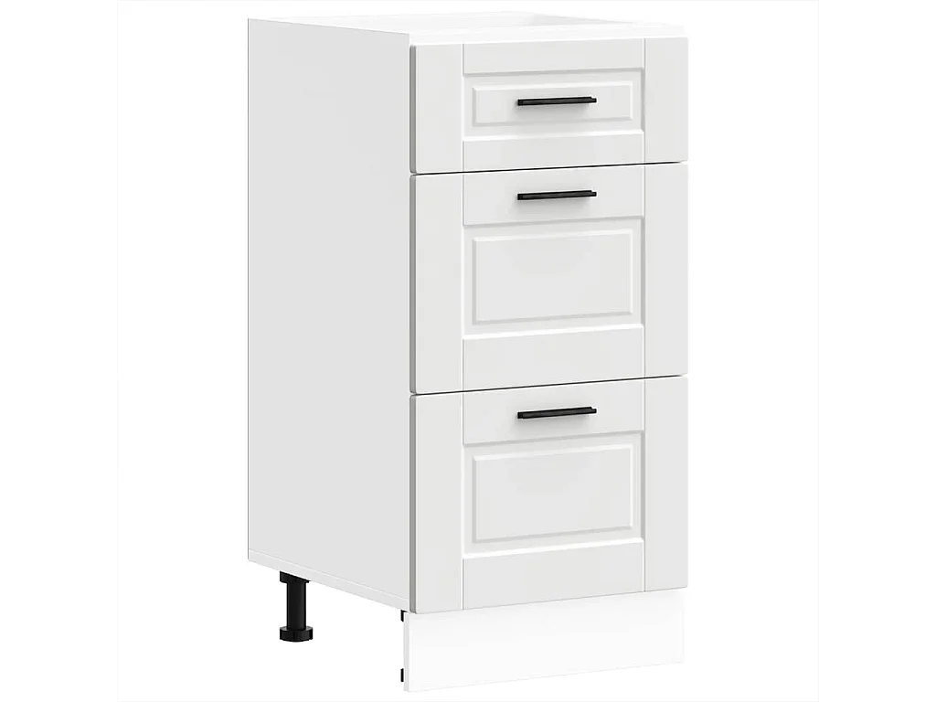 Armoire de cuisine Porto blanc bois d'ingénierie