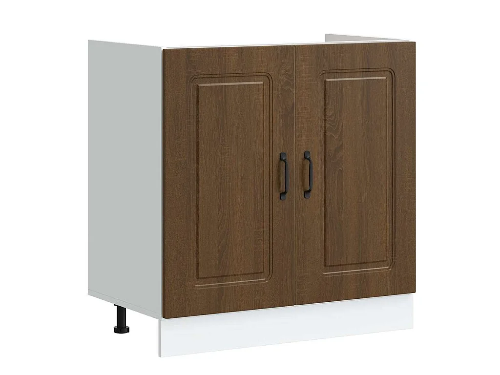 Armoire de cuisine Kalmar Chêne brun 80 x 46 x 81,5 cm