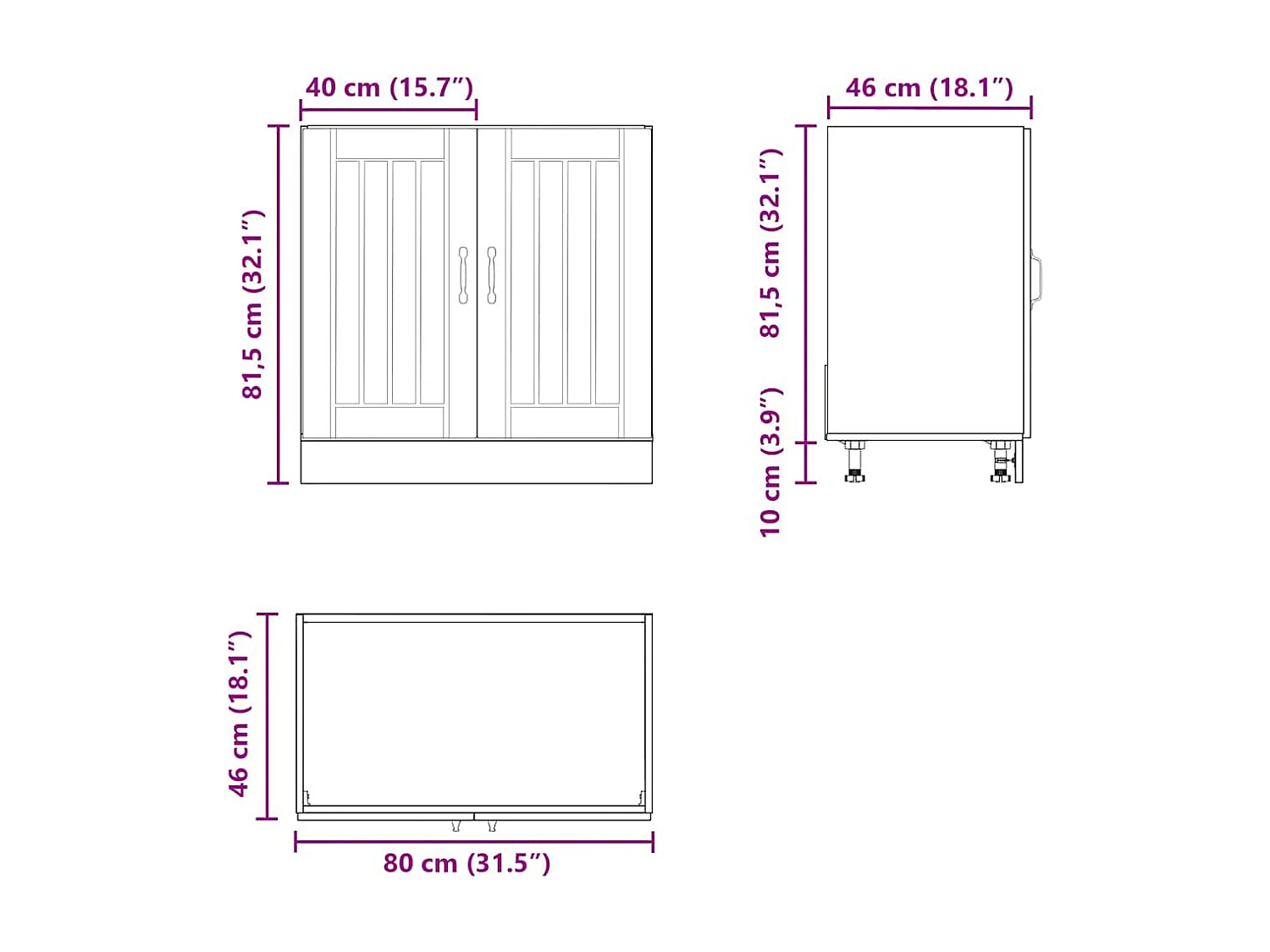 Meuble de base de lavabo Lucca blanc bois d'ingénierie