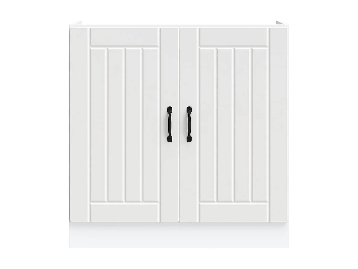 Meuble de base de lavabo Lucca blanc bois d'ingénierie