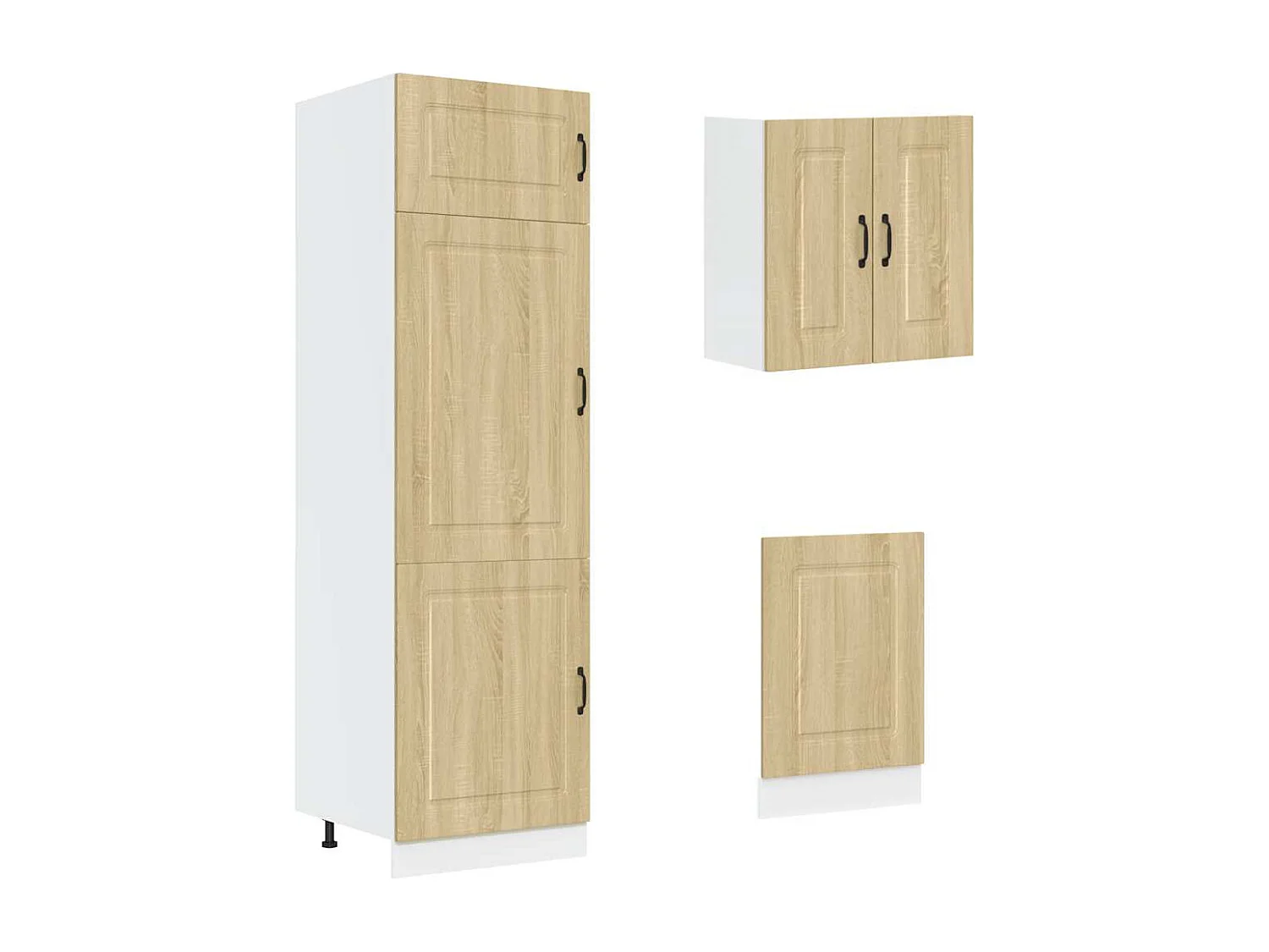 Mueble cocina Kalmar roble sonoma 8 pzas madera contrachapada