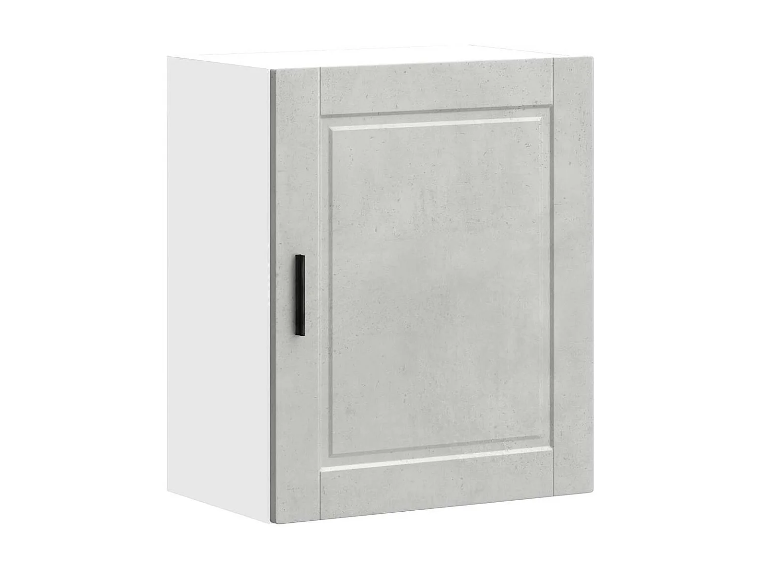 Armoire murale de cuisine Porto gris béton bois d'ingénierie