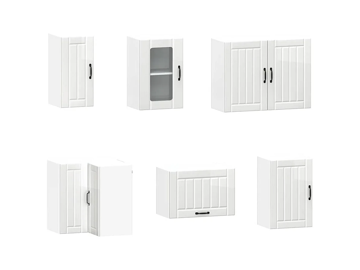 Ensemble d'armoires de cuisine 11 pcs Lucca bois d'ingénierie