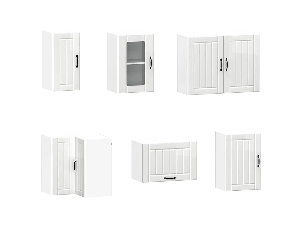 Ensemble d'armoires de cuisine 11 pcs Lucca bois d'ingénierie