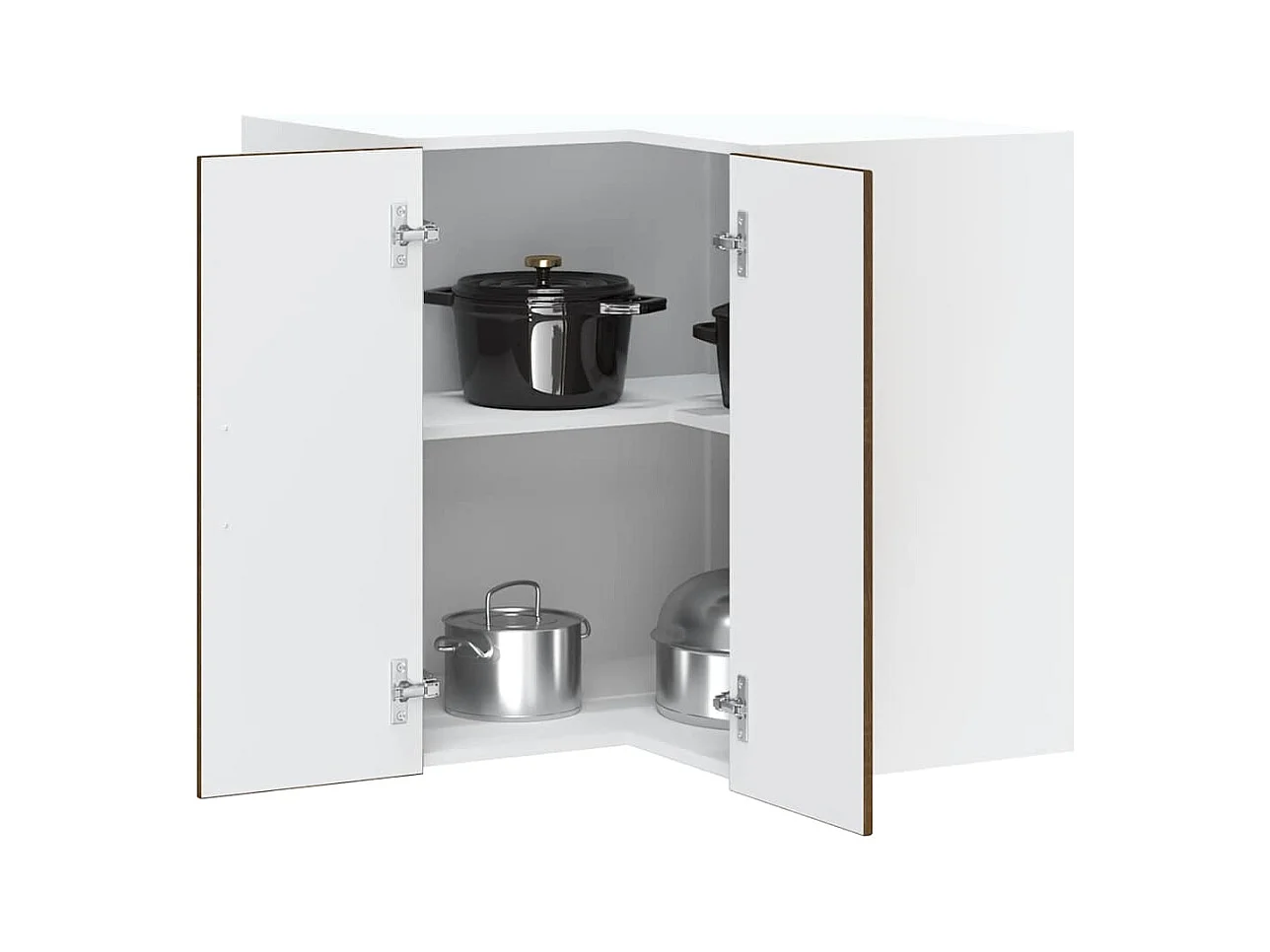 Mueble de cocina esquina pared Lucca roble marrón