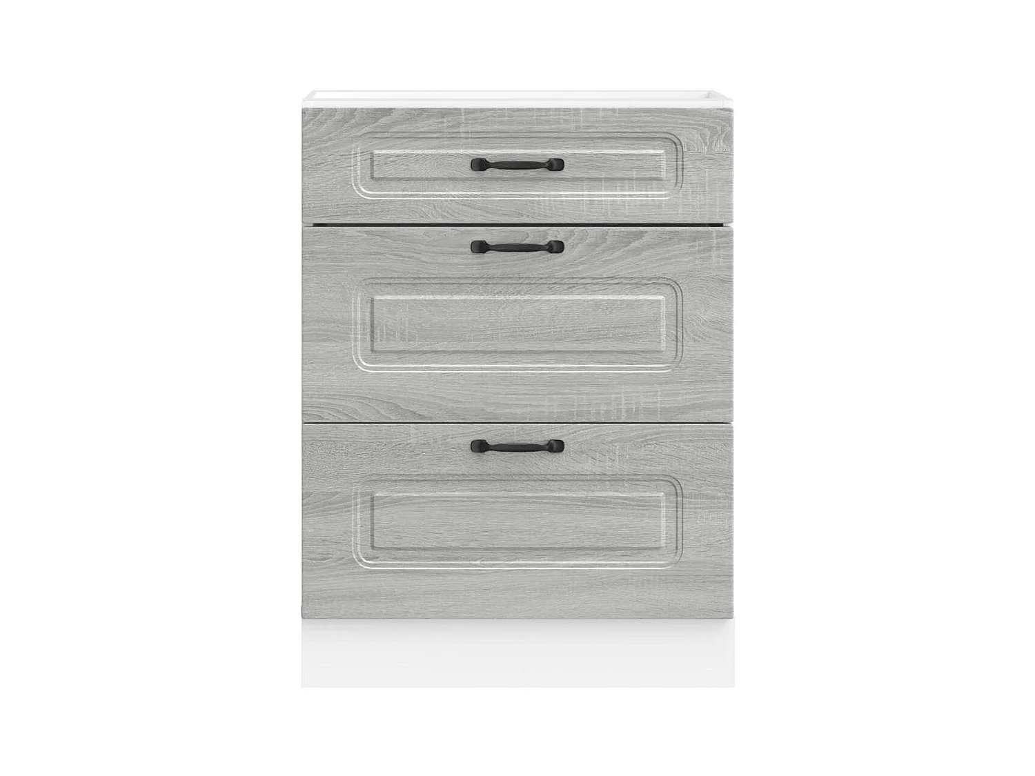 Onderkast Kalmar bewerkt hout grijs sonoma eiken