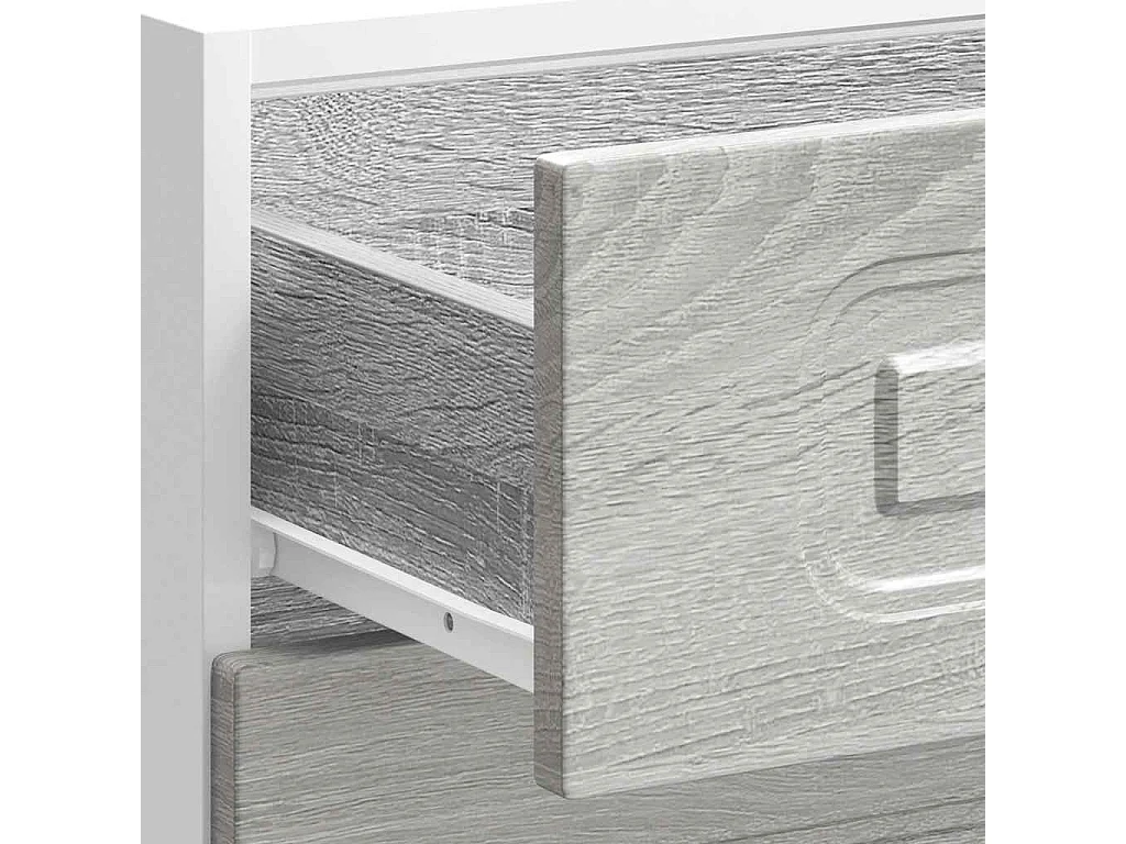 Onderkast Kalmar bewerkt hout grijs sonoma eiken