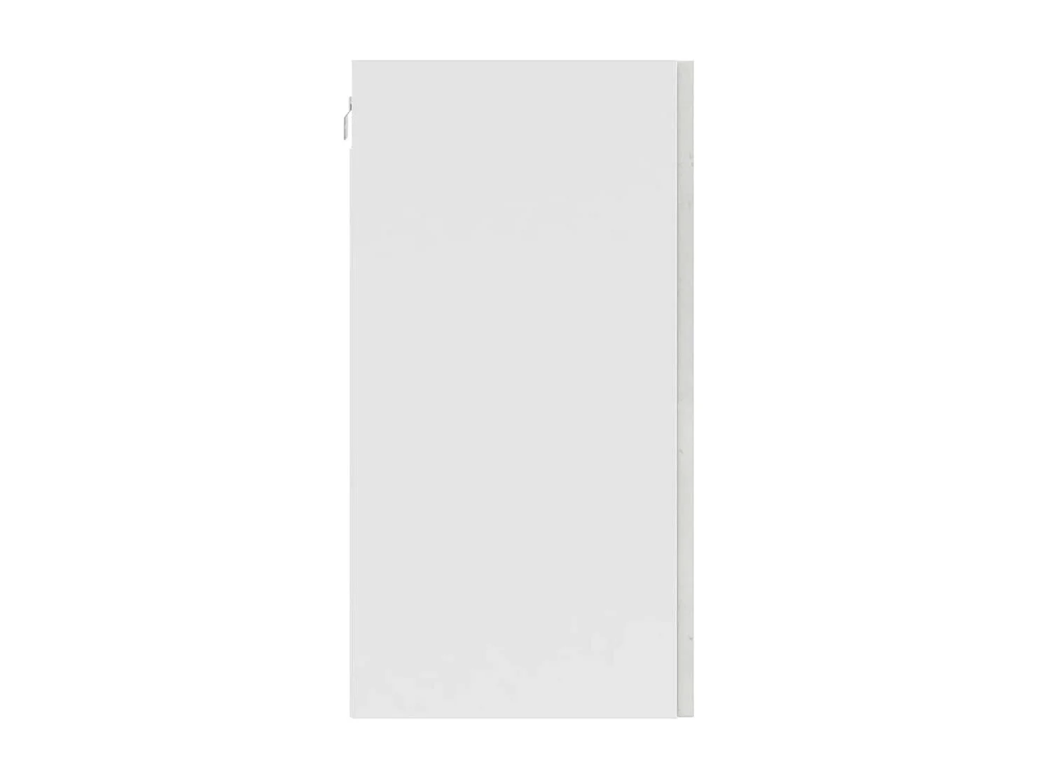 Armoire murale de cuisine Porto gris béton bois d'ingénierie