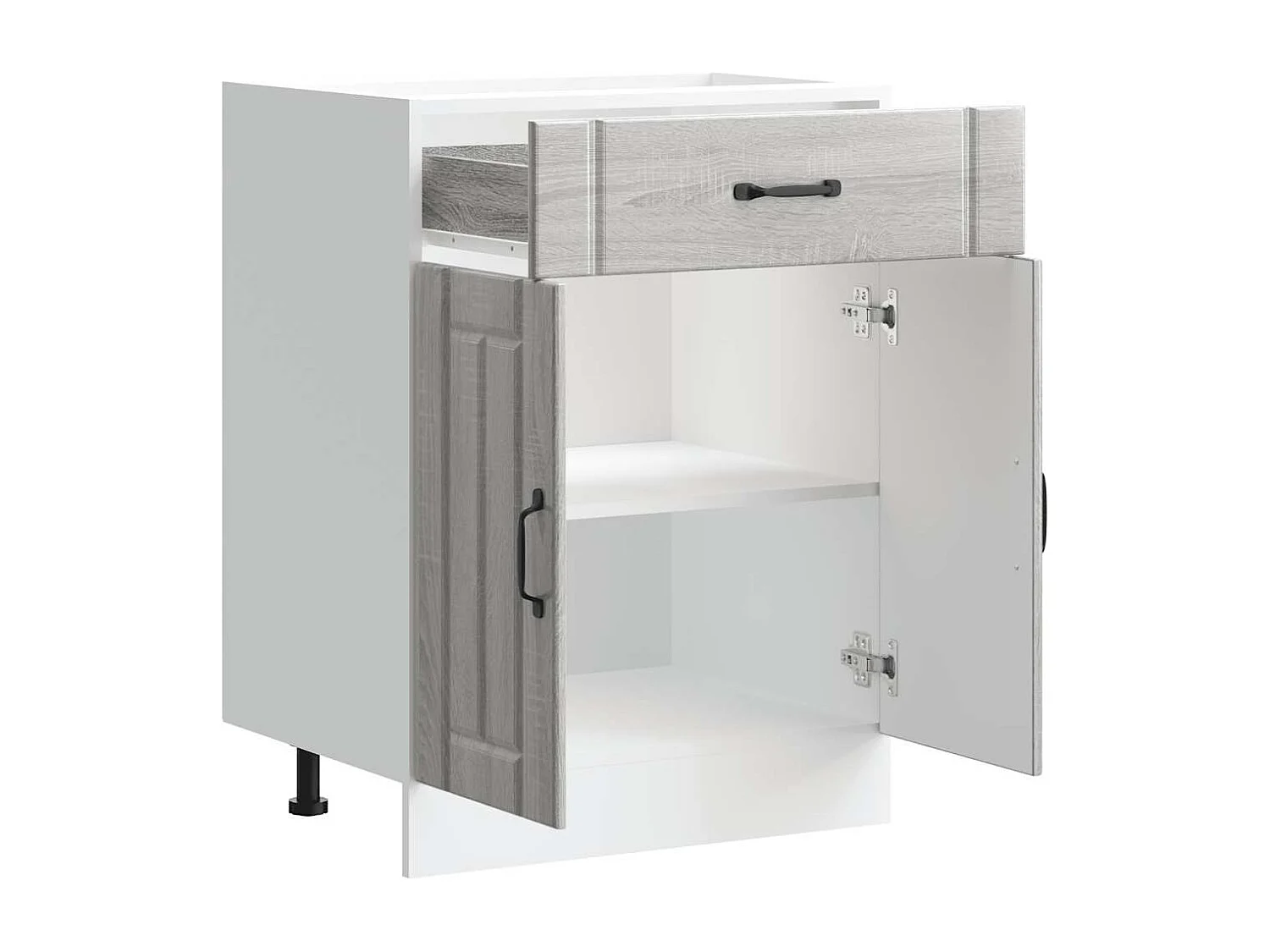 Armoire de cuisine Lucca sonoma gris bois ingénierie