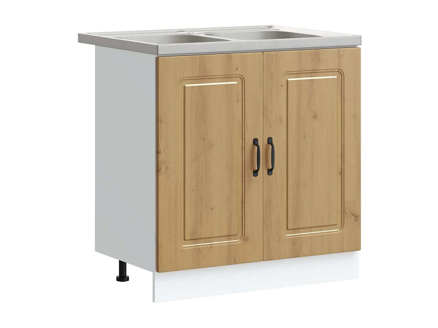 Keukenkast Kalmar 2 pcs Bruin 80 x 46 x 81.5 cm Bewerkt hout