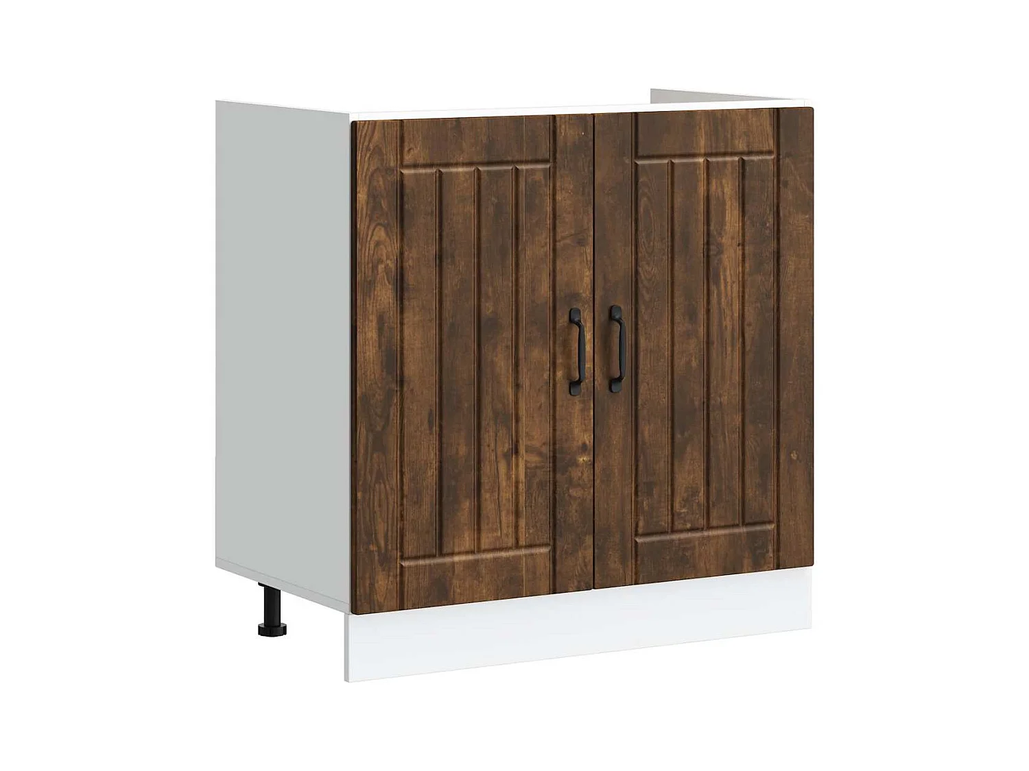 Mueble bajo fregadero Lucca madera contrachapada roble ahumado