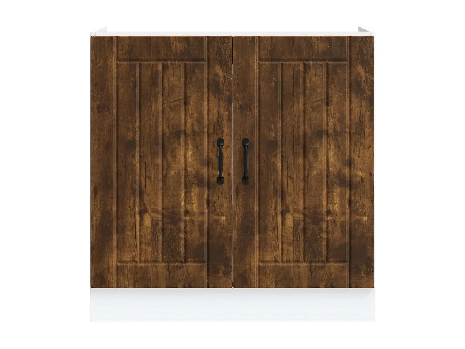 Mueble bajo fregadero Lucca madera contrachapada roble ahumado