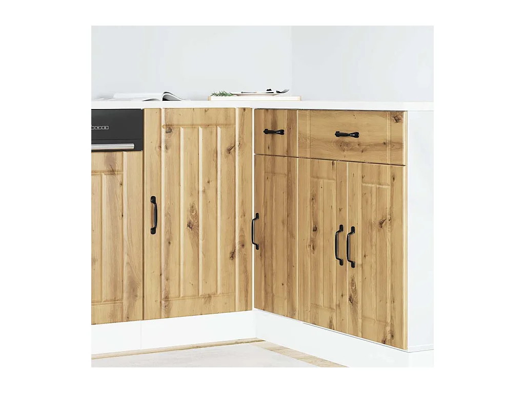 Küchenunterschrank Lucca Artisan-Eiche Holzwerkstoff