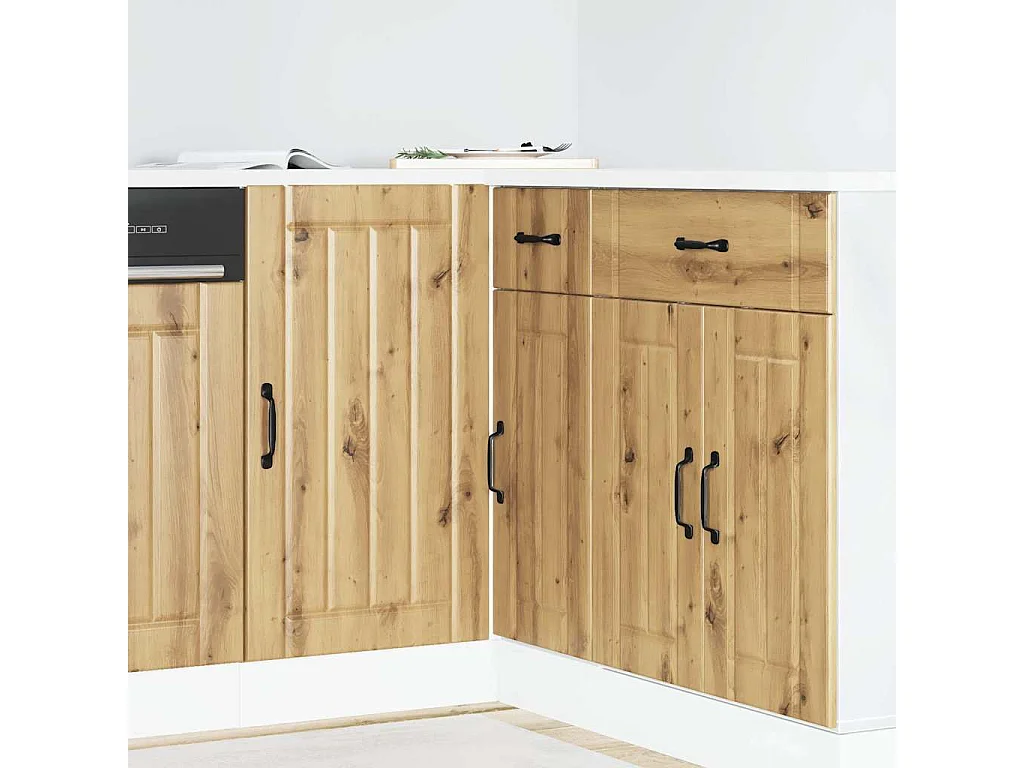 Küchenunterschrank Lucca Artisan-Eiche Holzwerkstoff