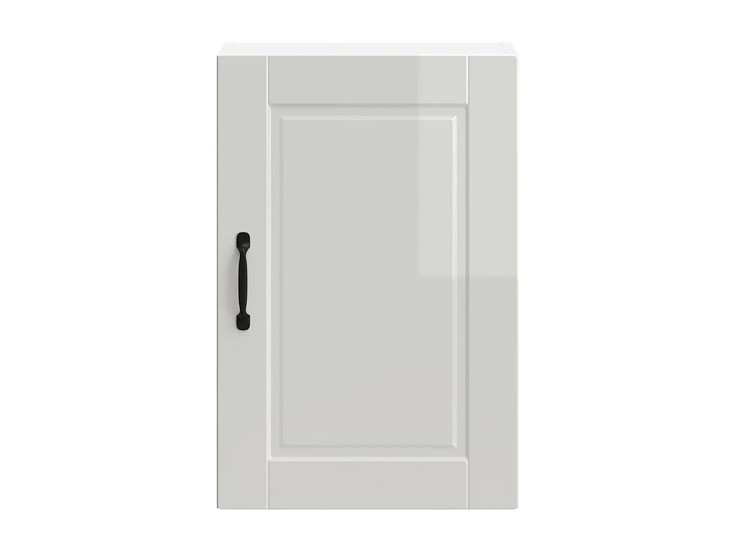 Armoire murale de cuisine Porto blanc brillant bois ingénierie