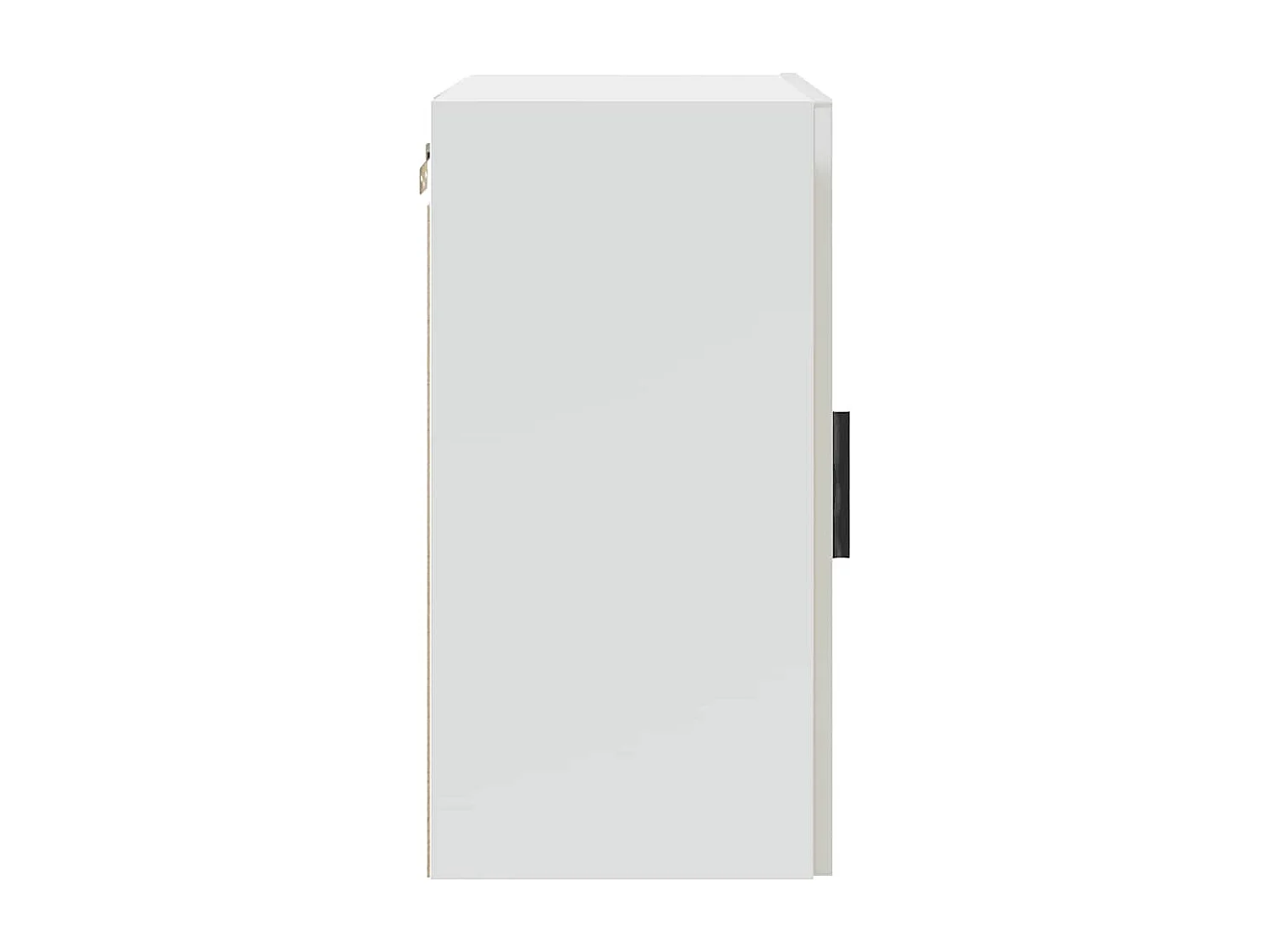 Armoire murale de cuisine Porto blanc brillant bois ingénierie