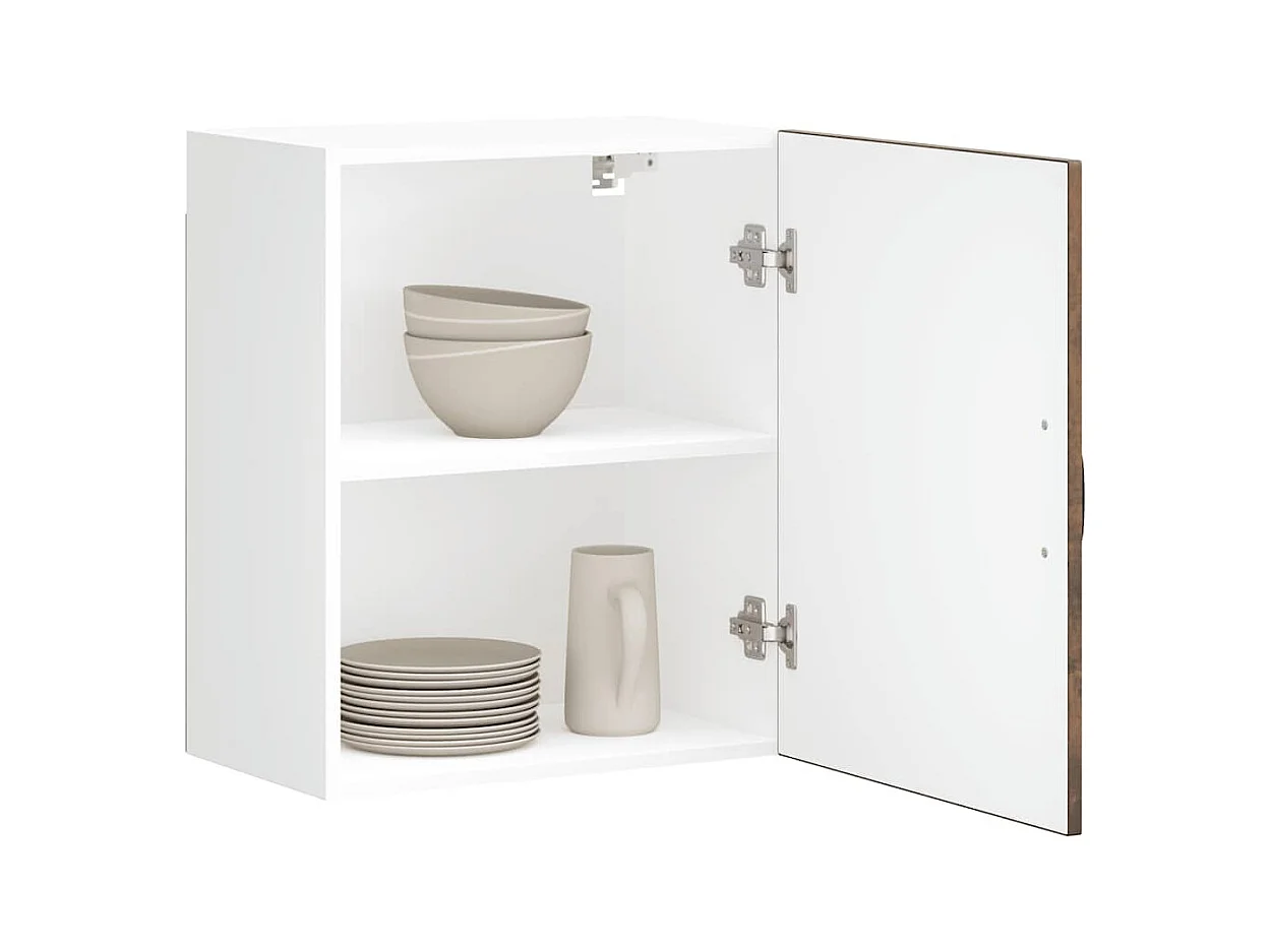 Armoire murale de cuisine Lucca chêne fumé bois ingénierie