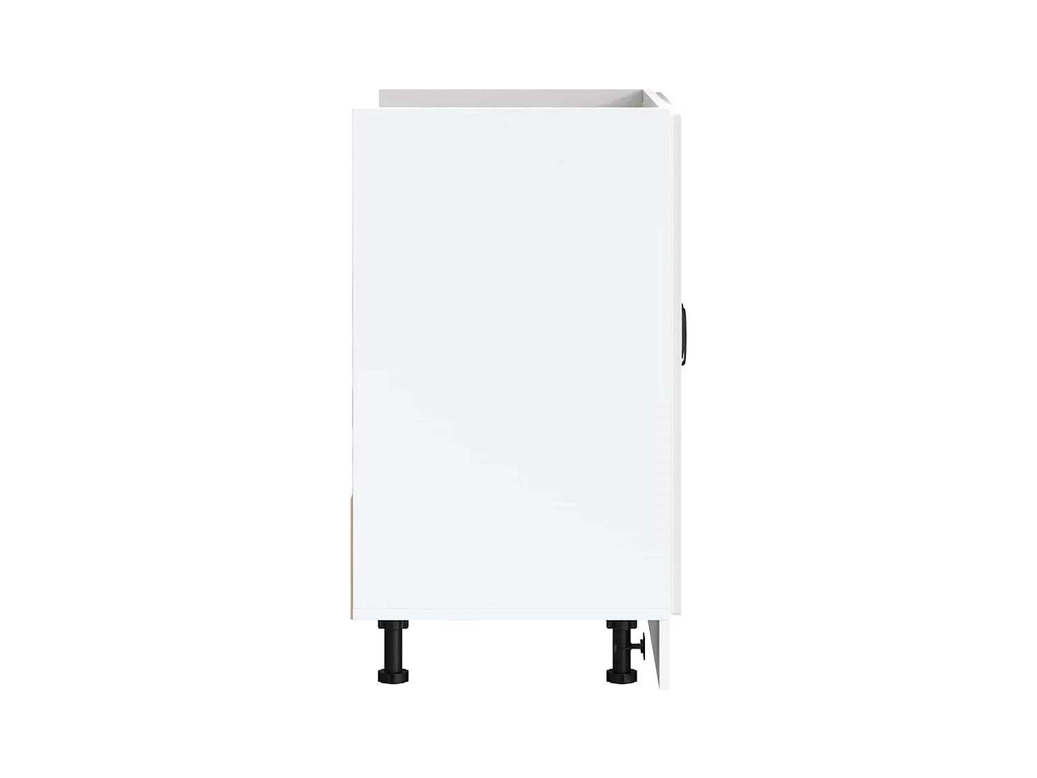 Spoelbakonderkast Lucca bewerkt hout hoogglans wit