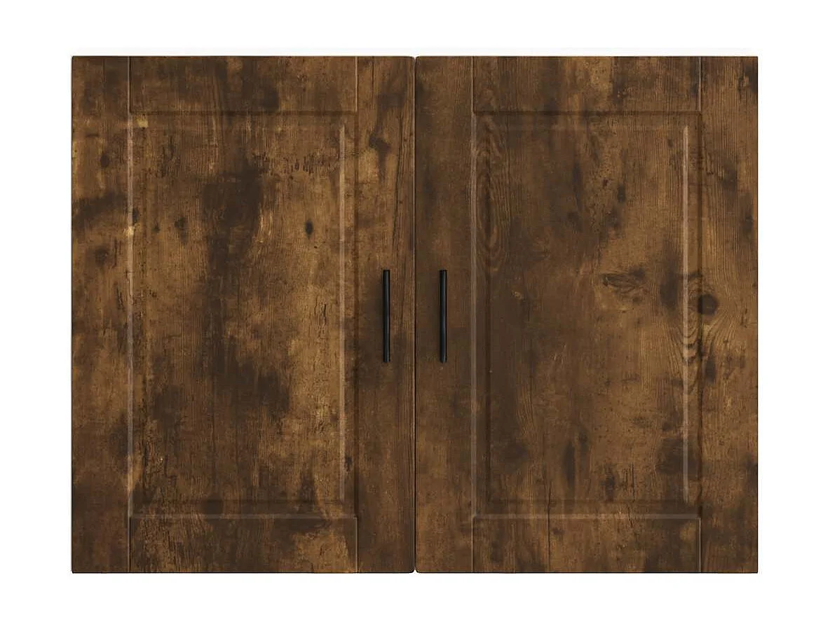 Keukenwandkast Porto bewerkt hout gerookt eikenkleurig