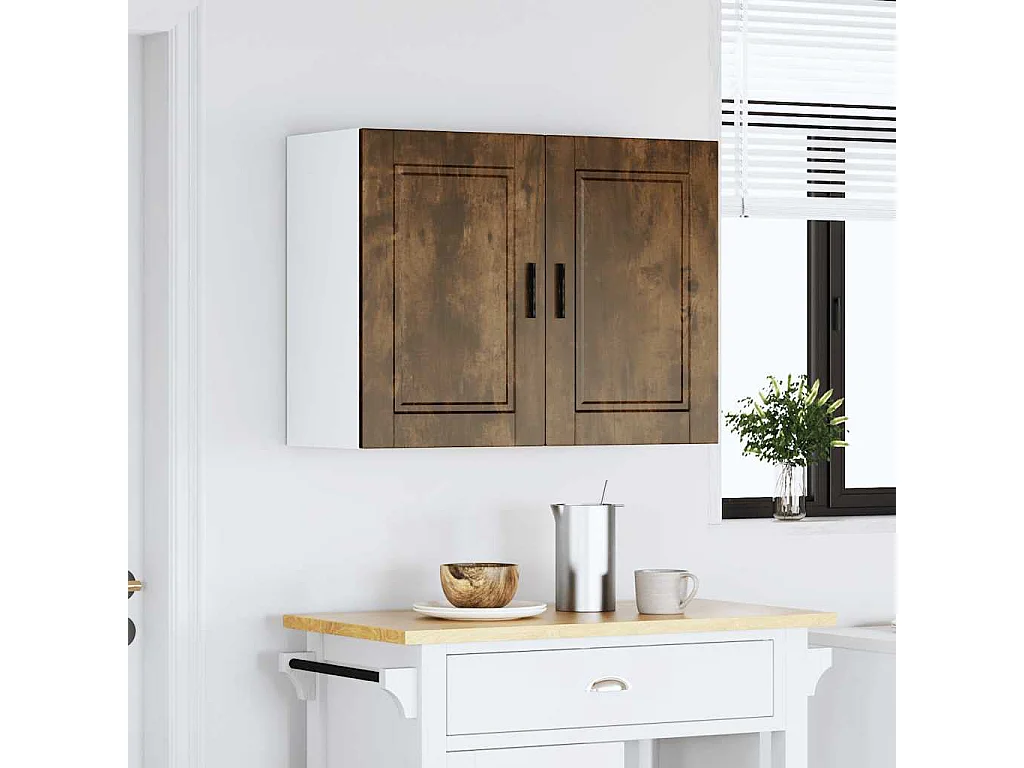 Armoire murale de cuisine Porto chêne fumé bois d'ingénierie