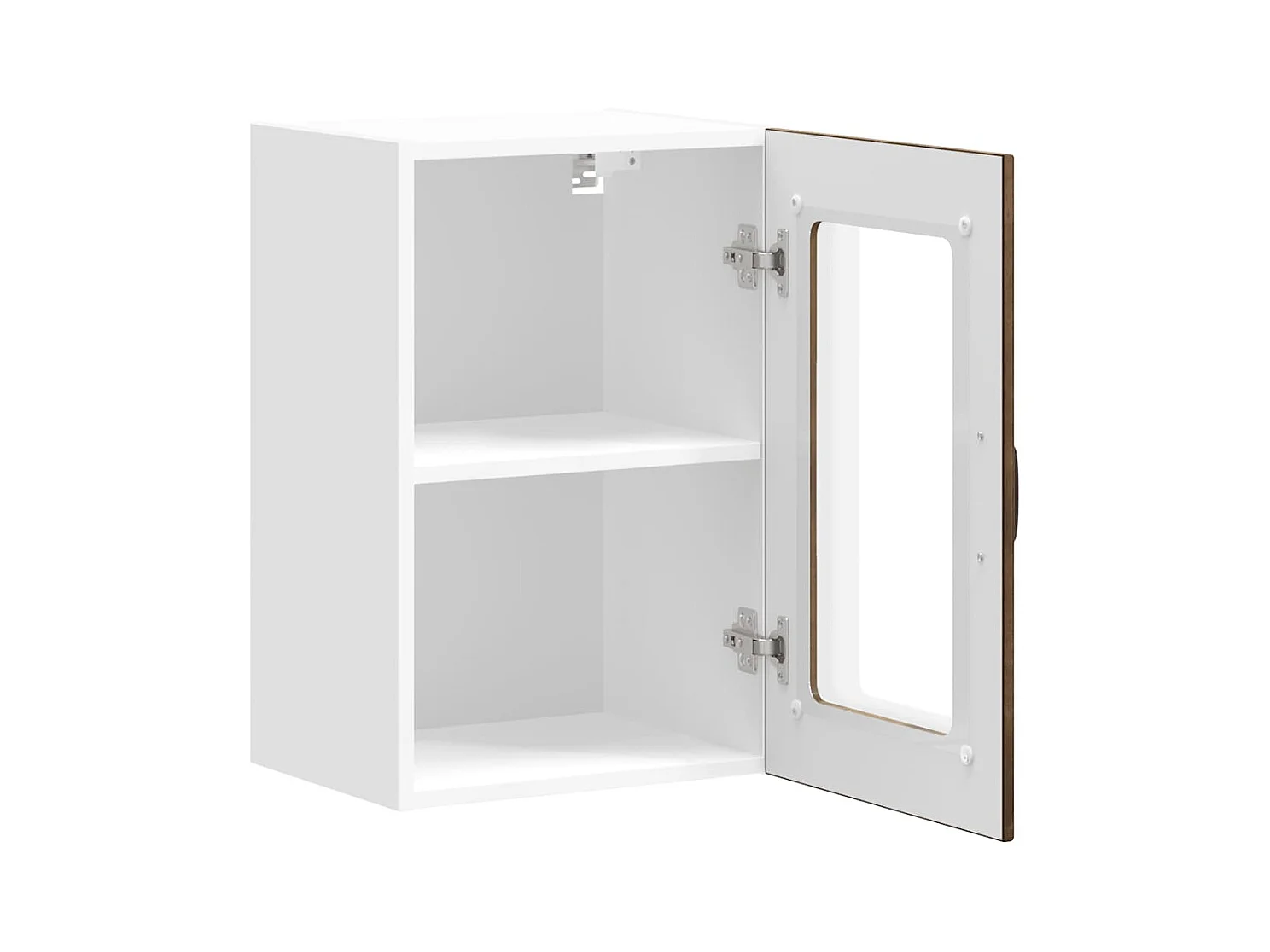 Armario de pared para cocina puerta cristal Lucca roble ahumado