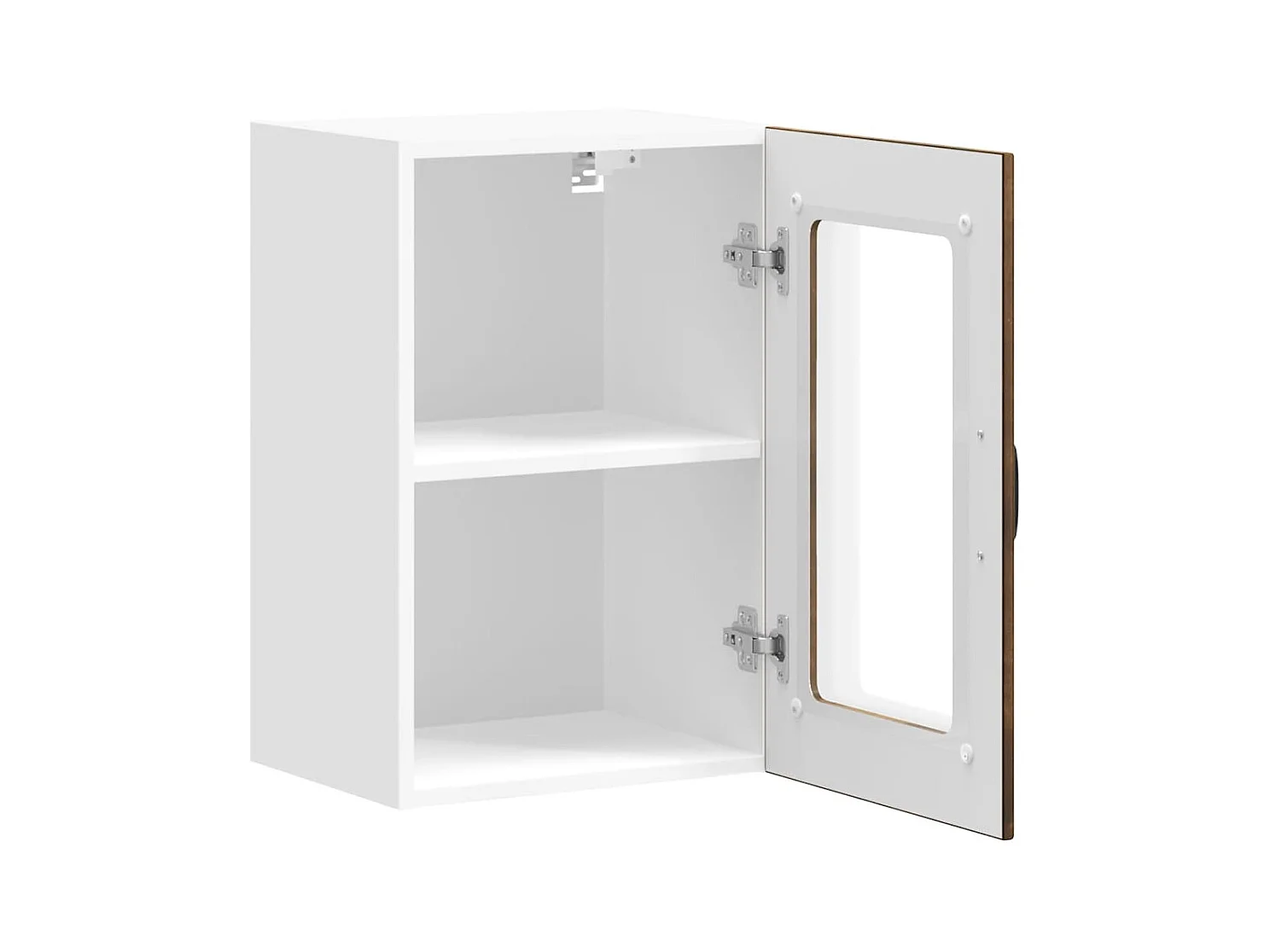 Armario de pared para cocina puerta cristal Lucca roble ahumado