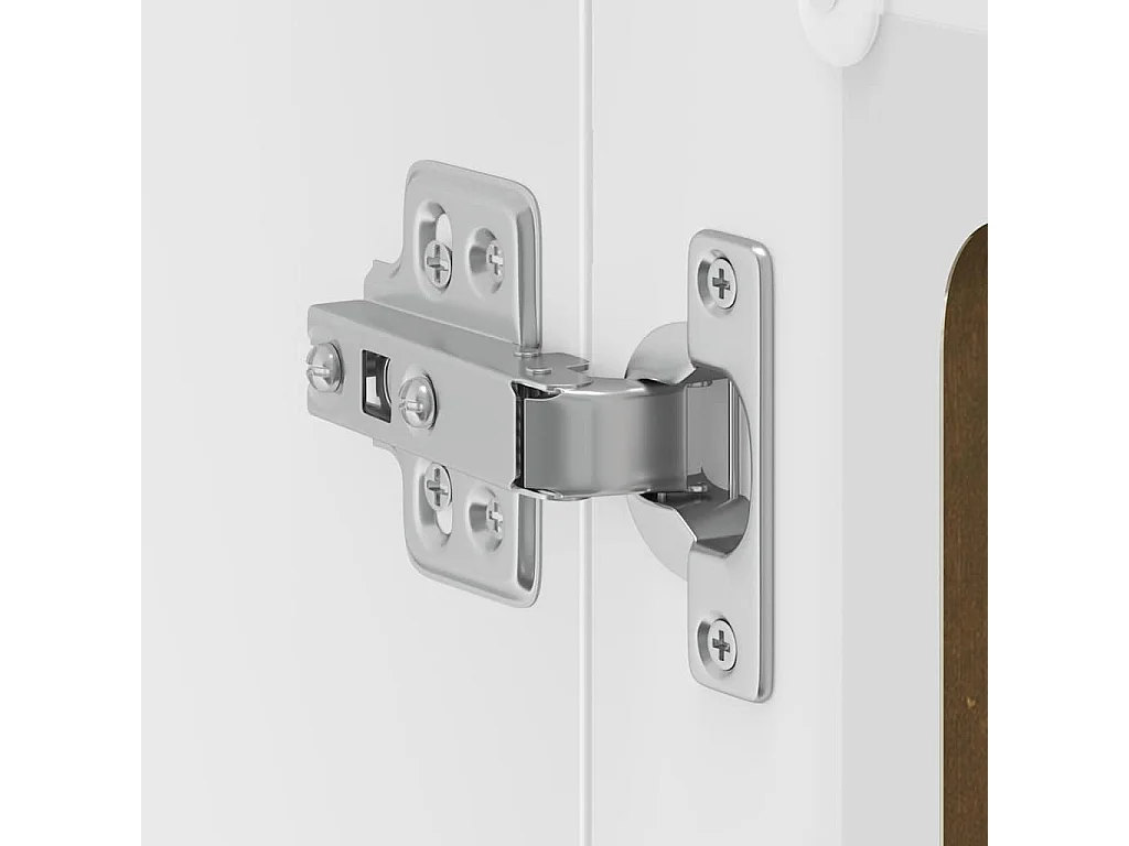 Armoire murale de cuisine avec porte en verre Lucca chêne fumé