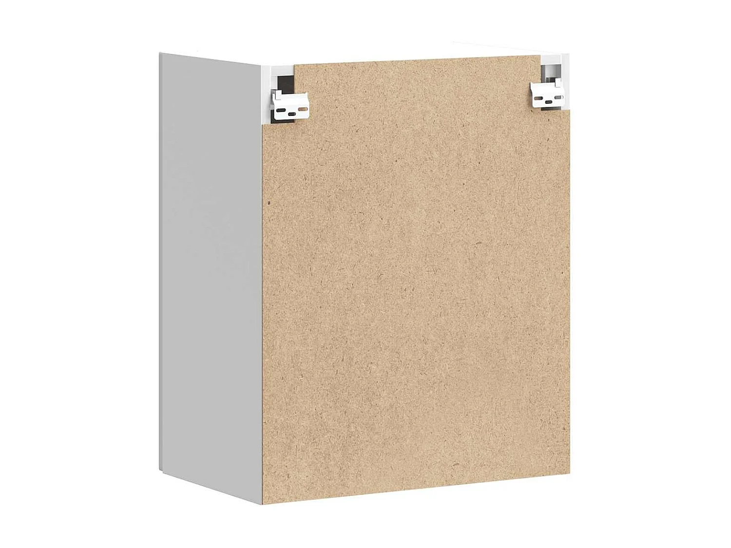 Armoire murale de cuisine Lucca blanc brillant bois ingénierie