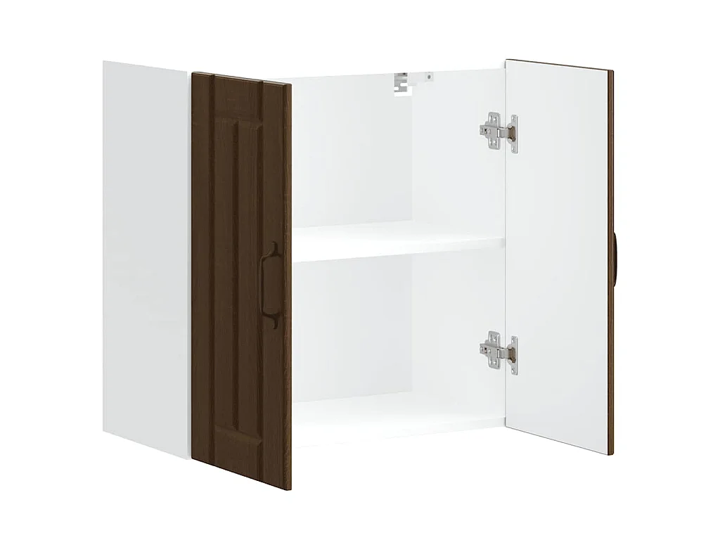 Armoire murale de cuisine Lucca chêne marron bois ingénierie