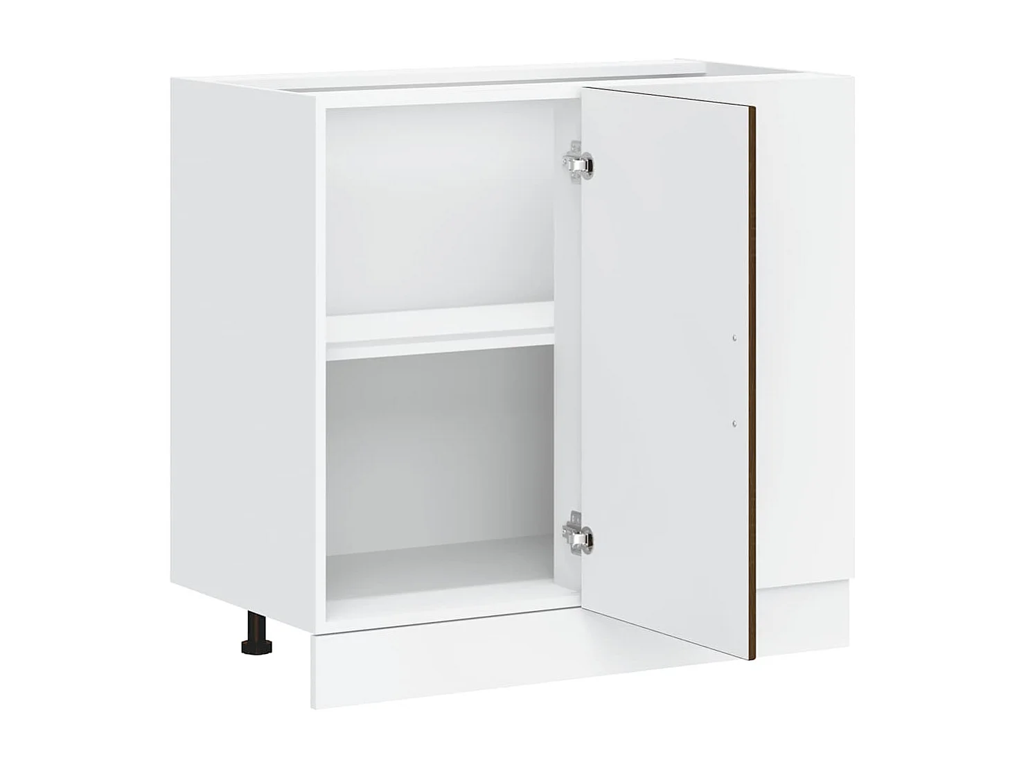 Meuble bas de cuisine Lucca chêne marron bois d'ingénierie