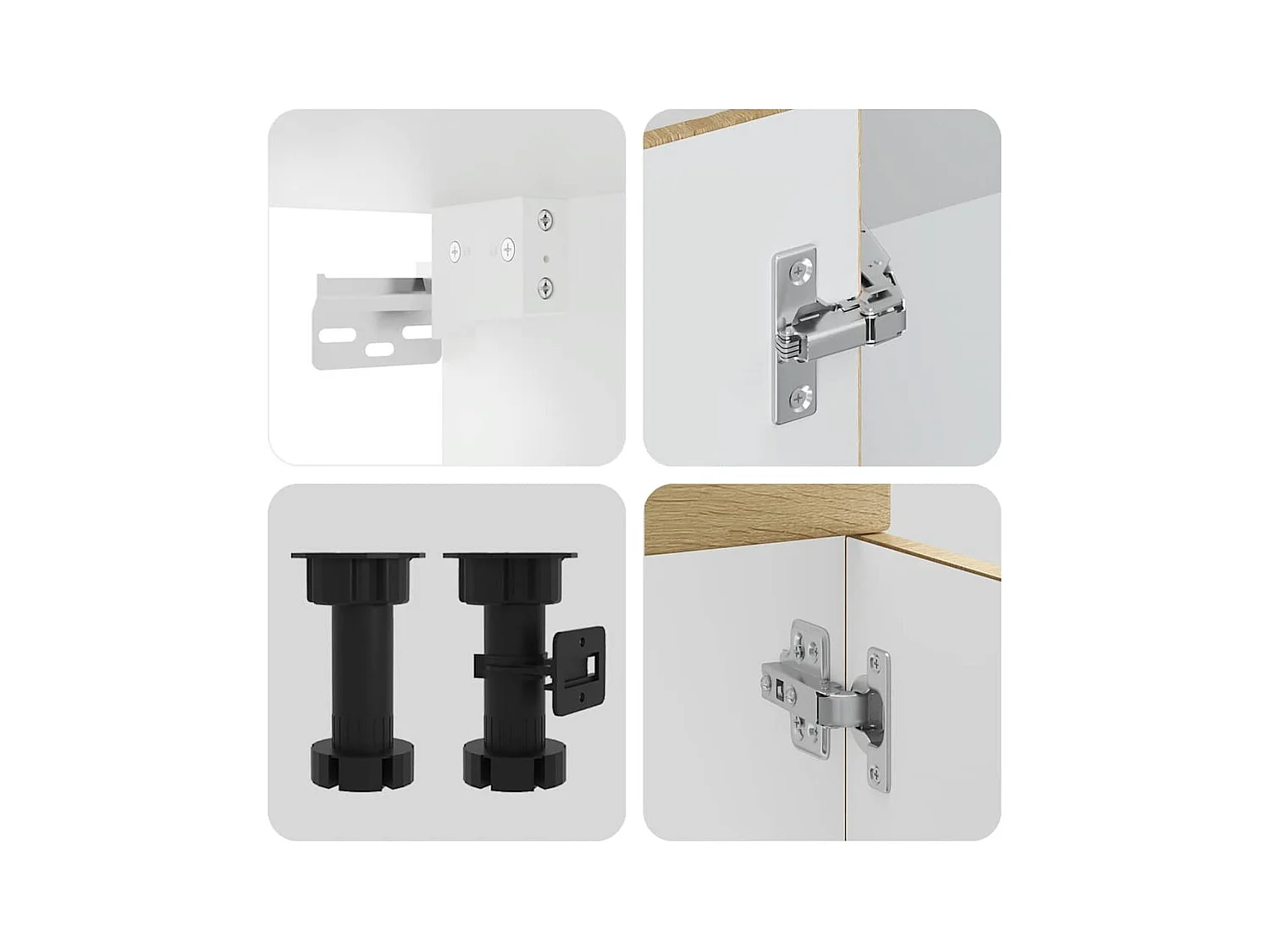 Ensemble d'armoires de cuisine 11 pcs Lucca bois d'ingénierie