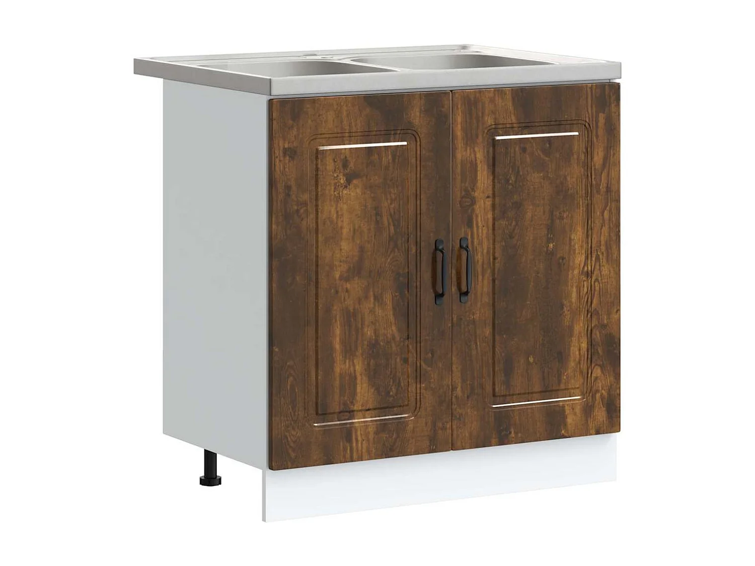 Gabinete de cocina Kalmar 2 pcs Marrón 80 x 46 x 81.5 cm