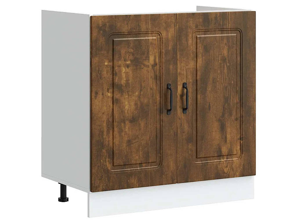 Armoire de cuisine Kalmar 2 pcs Marron 80 x 46 x 81.5 cm