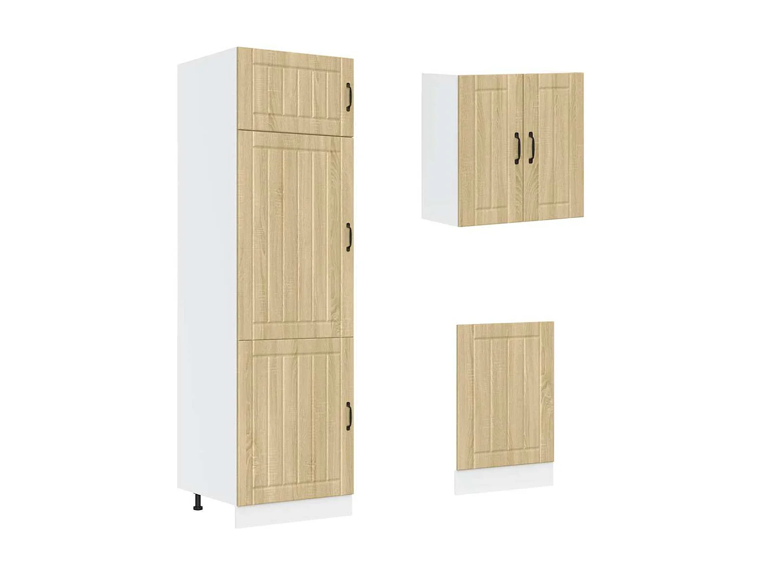 8 peças armário de cozinha conjunto Lucca sonoma carvalho