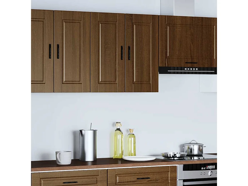 Armario de pared cocina Porto madera ingeniería roble marrón