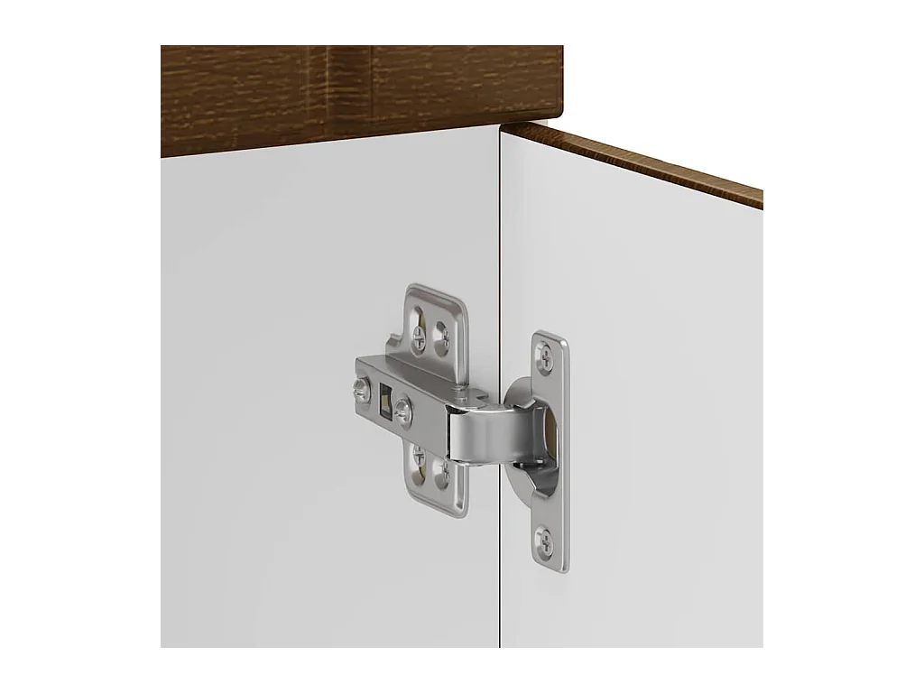 Küchen-Unterschrank Lucca Braun Eichen-Optik Holzwerkstoff