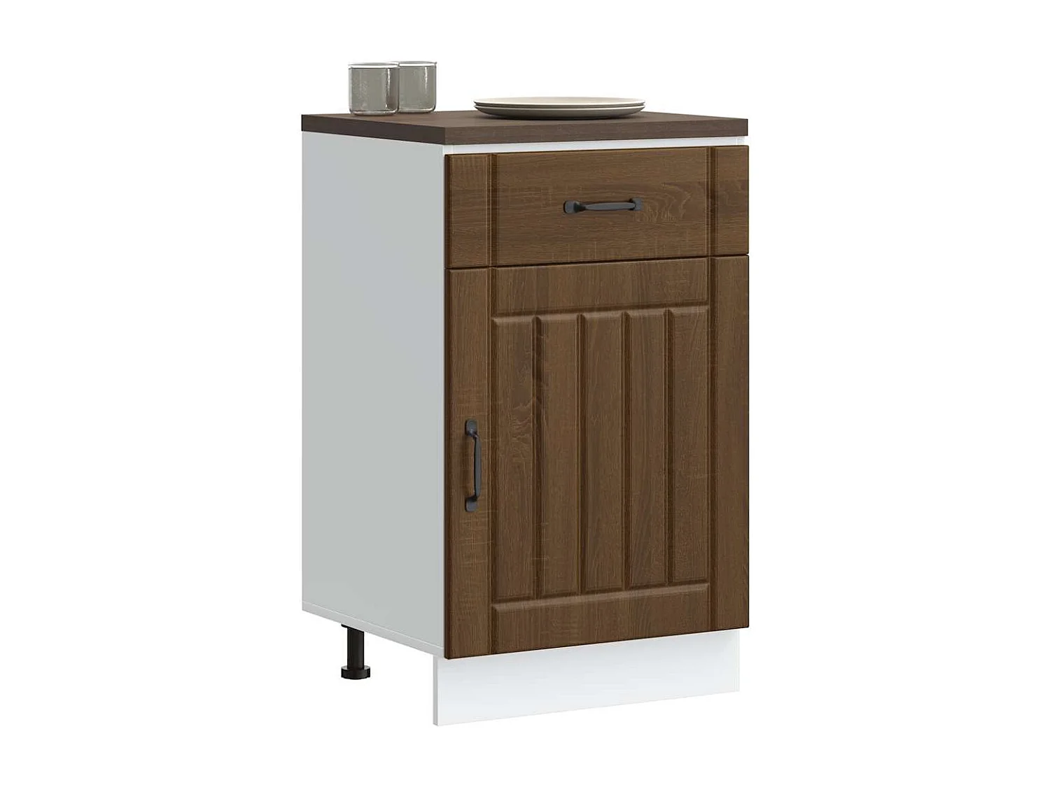 Armoire de cuisine Lucca chêne marron bois ingénierie