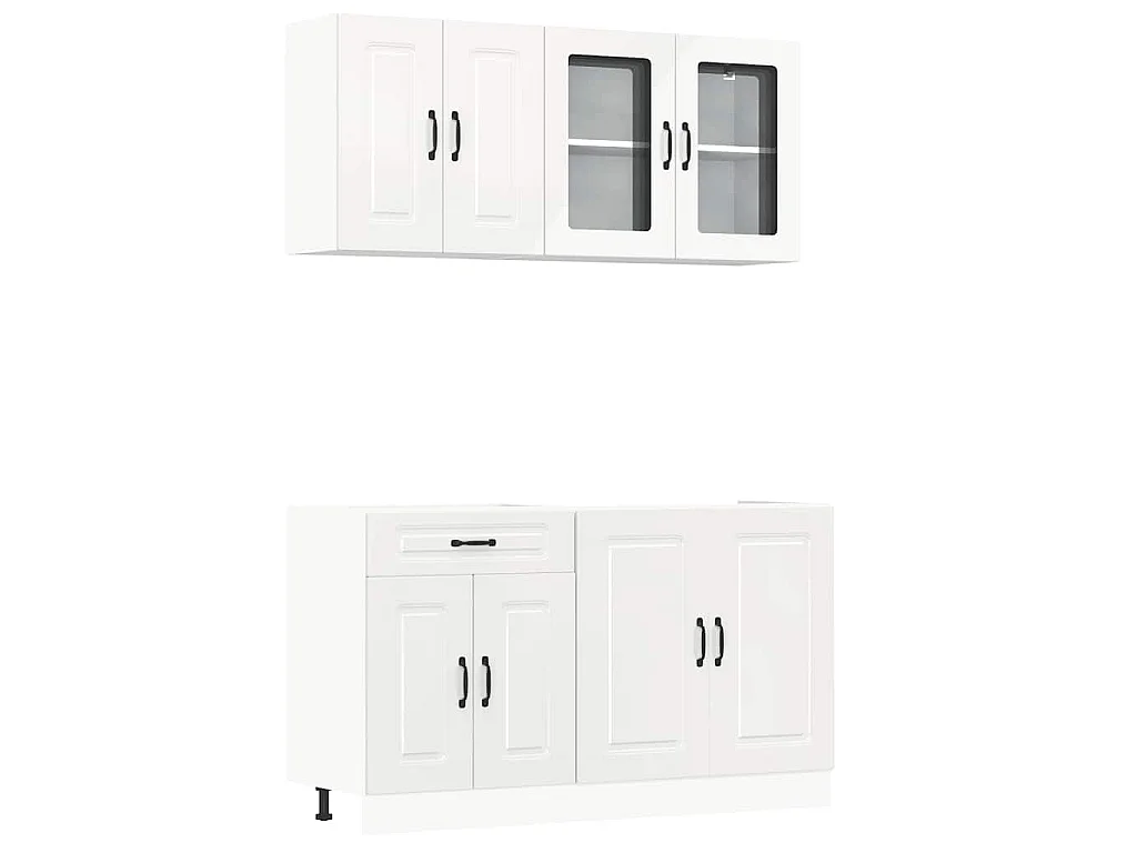Ensemble d'armoires de cuisine 4 pcs Kalmar bois d'ingénierie
