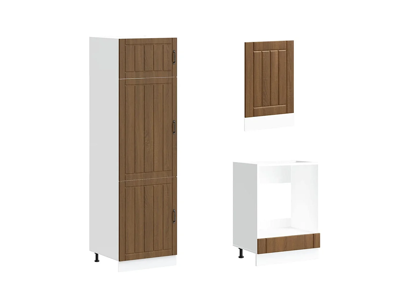 Ensemble d'armoires de cuisine 7 pcs Lucca bois d'ingénierie