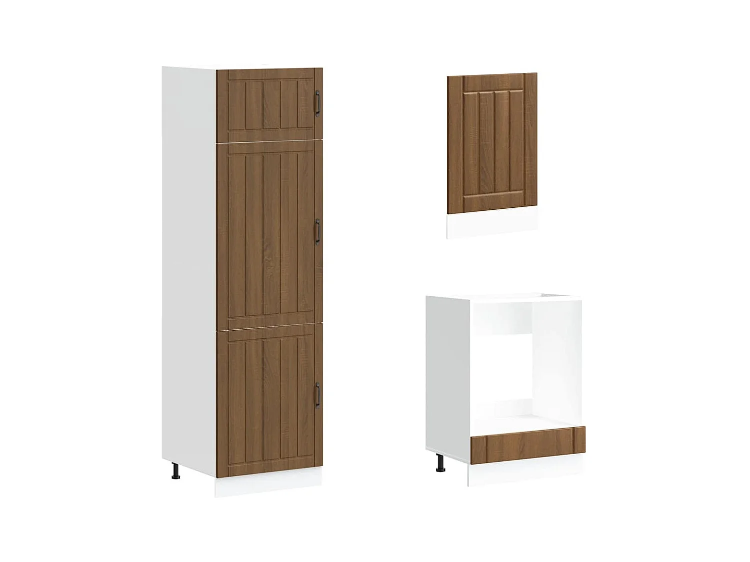 Ensemble d'armoires de cuisine 7 pcs Lucca bois d'ingénierie