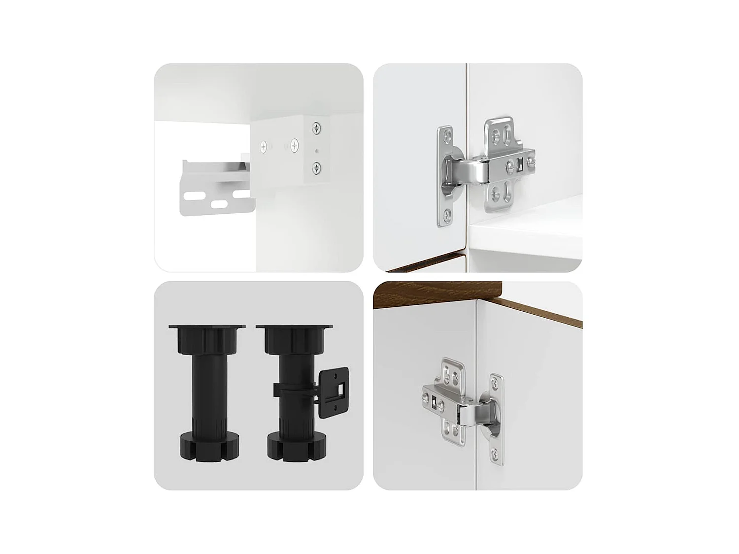 Ensemble d'armoires de cuisine 7 pcs Lucca bois d'ingénierie