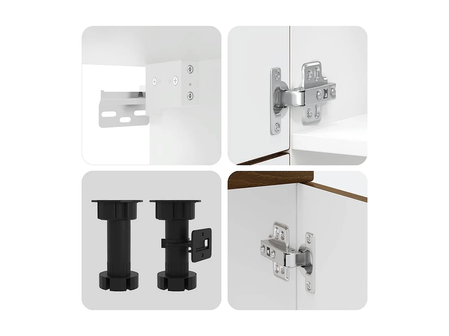 Ensemble d'armoires de cuisine 7 pcs Lucca bois d'ingénierie