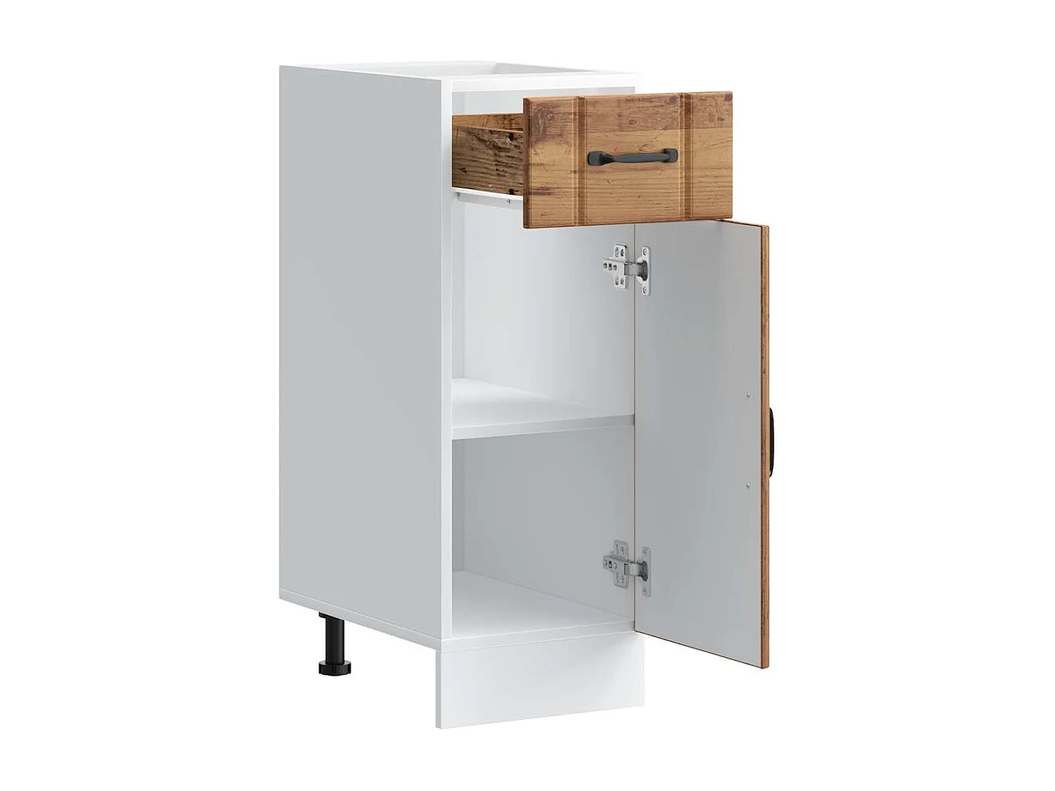 Onderkast Lucca bewerkt hout oud houtkleurig