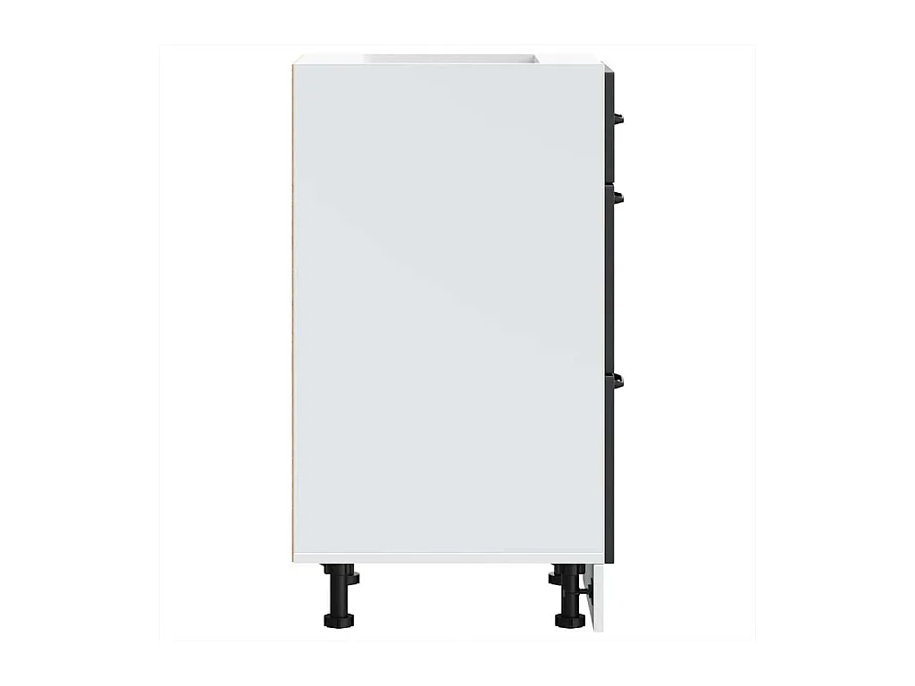 Keuken onderkast Kalmar bewerkt hout zwart