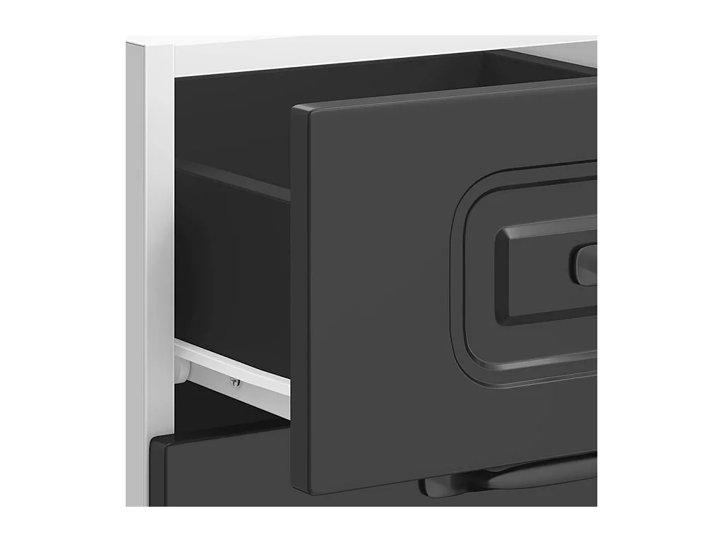 Keuken onderkast Kalmar bewerkt hout zwart