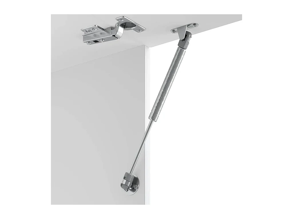 Keukenwandkast Lucca bewerkt hout wit