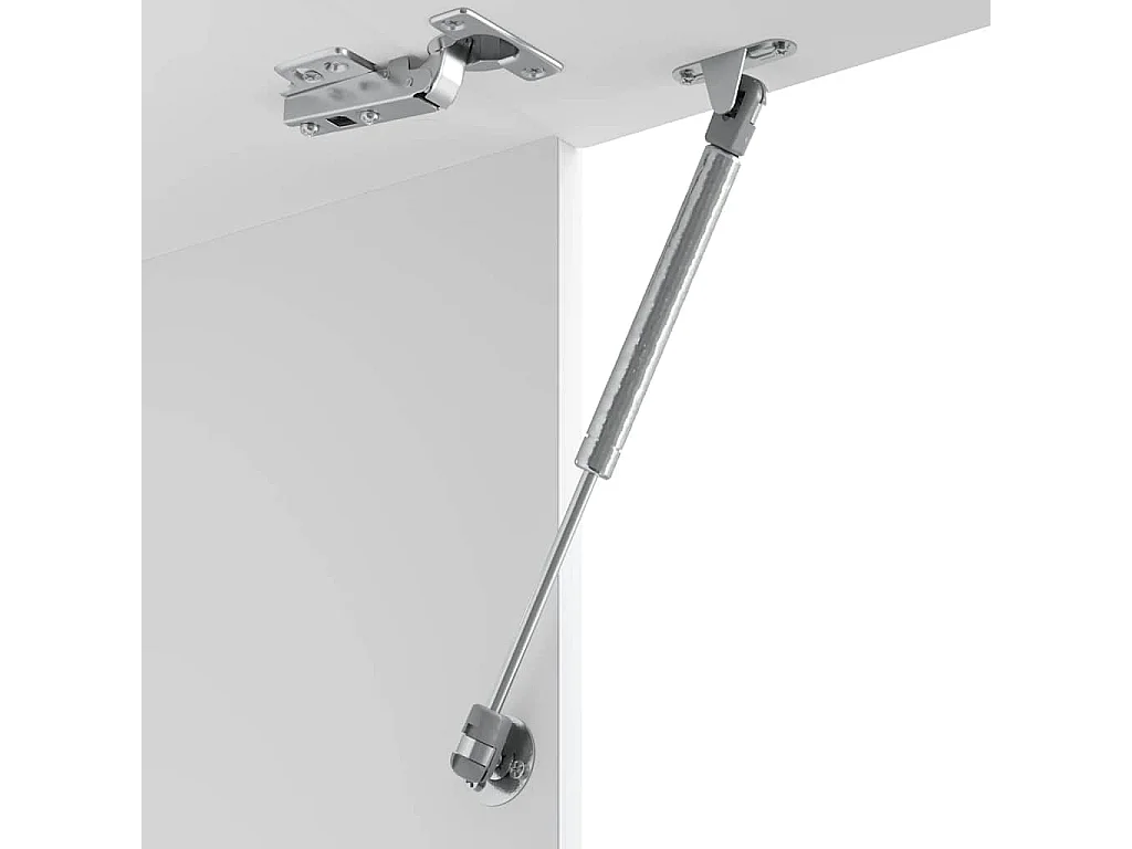 Armário de parede da cozinha Lucca derivados de madeira branco