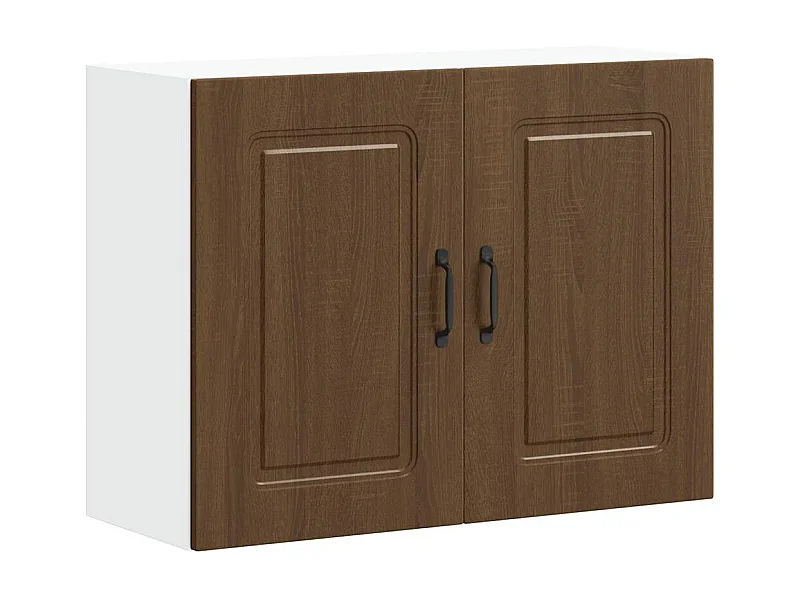 Armoire murale de cuisine Kalmar chêne marron bois d'ingénierie