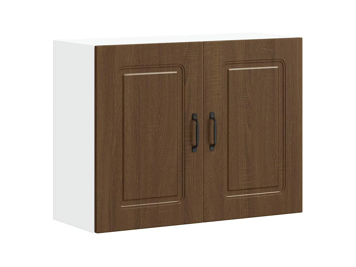 Armario de pared cocina Kalmar madera ingeniería roble marrón