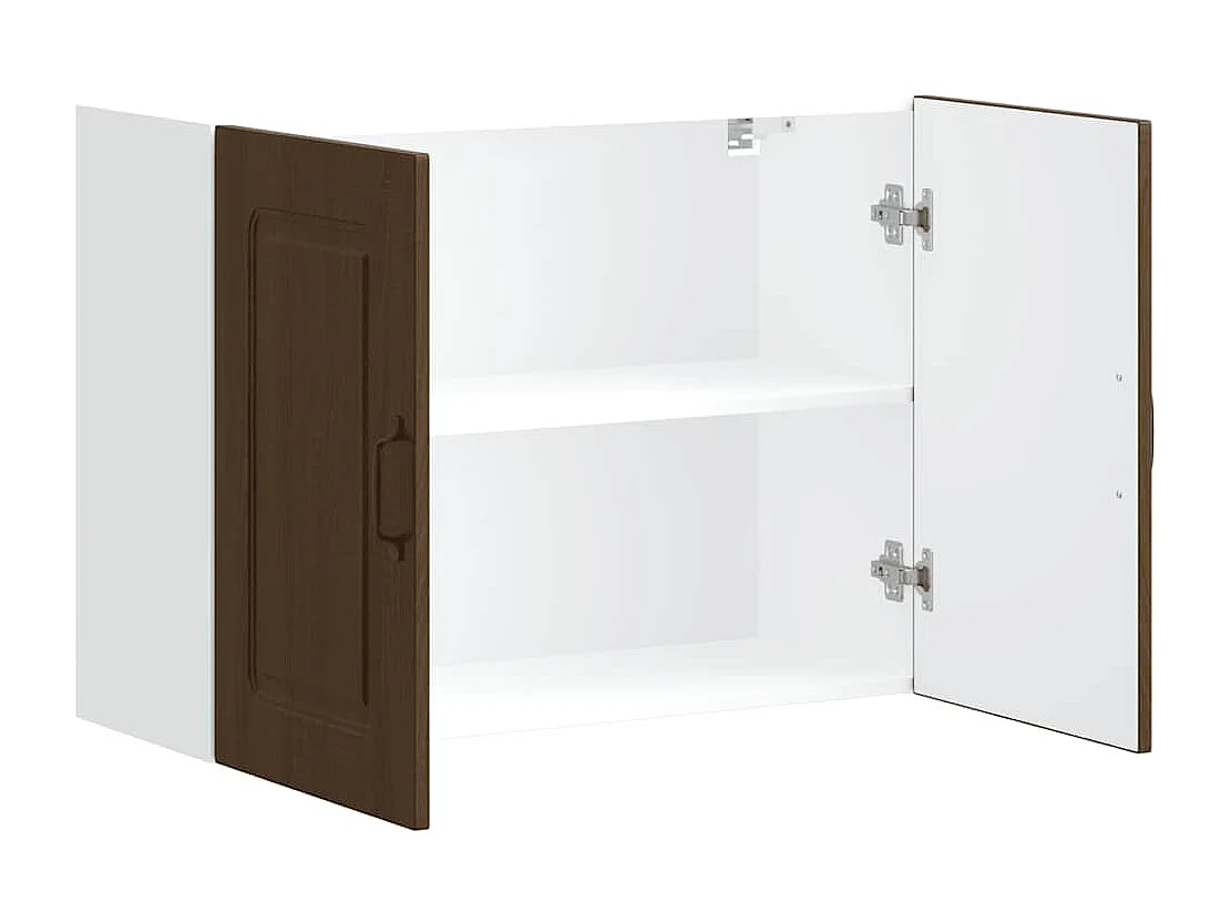 Armoire murale de cuisine Kalmar chêne marron bois d'ingénierie